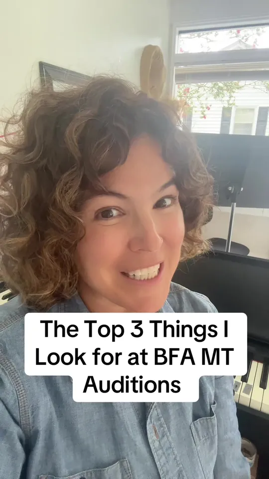 TikTok: The top 3 things I look for at BFA musical theatre auditions